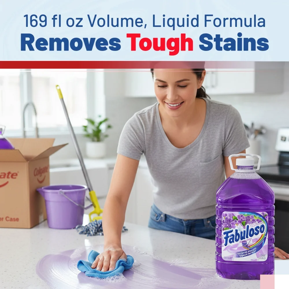 Colgate Fabuloso 169 oz All Purpose Cleaner, Lavender Scent, 3/Case