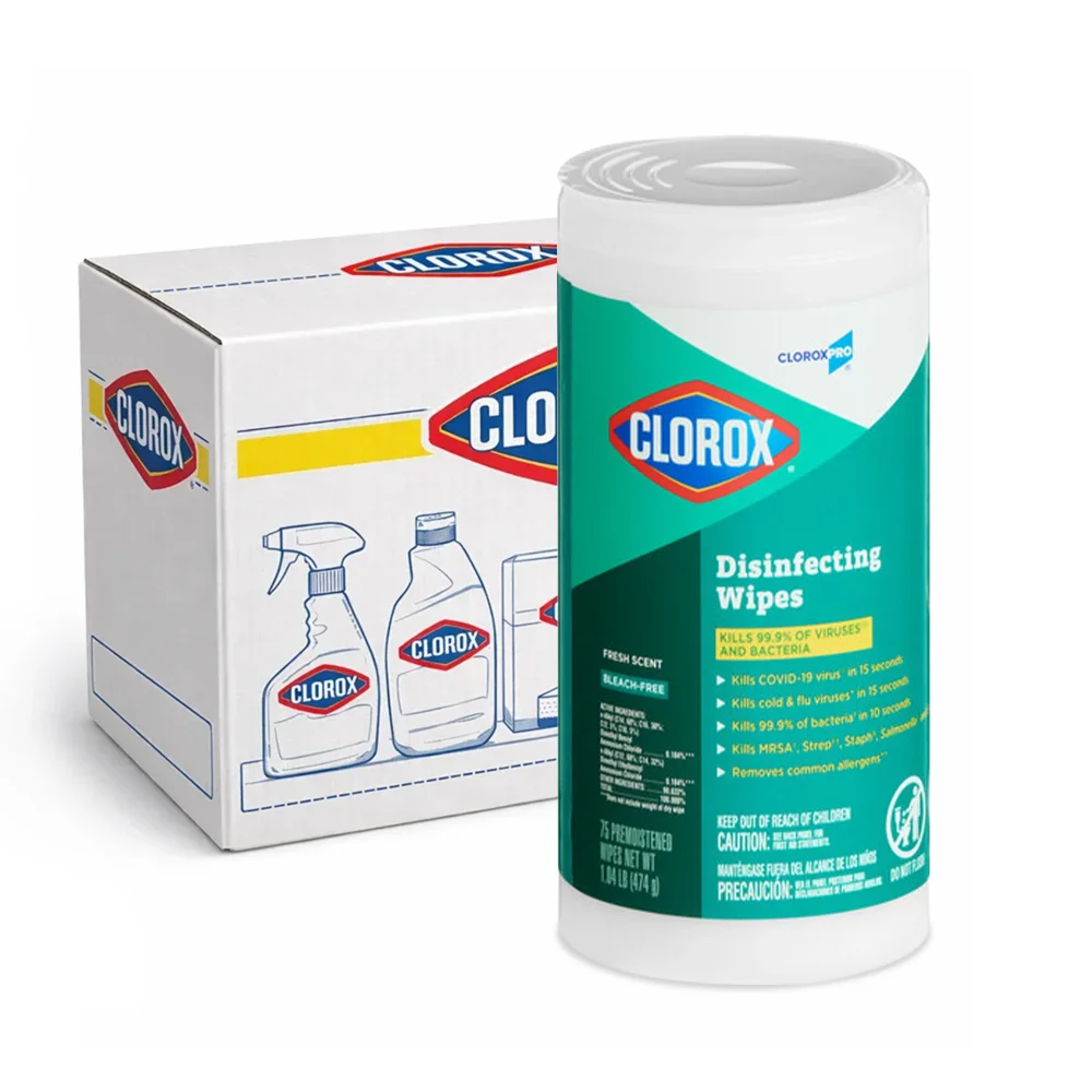 Clorox Fresh Scent Disinfecting Wipes, 7" X 8", 450 Wipes/Case