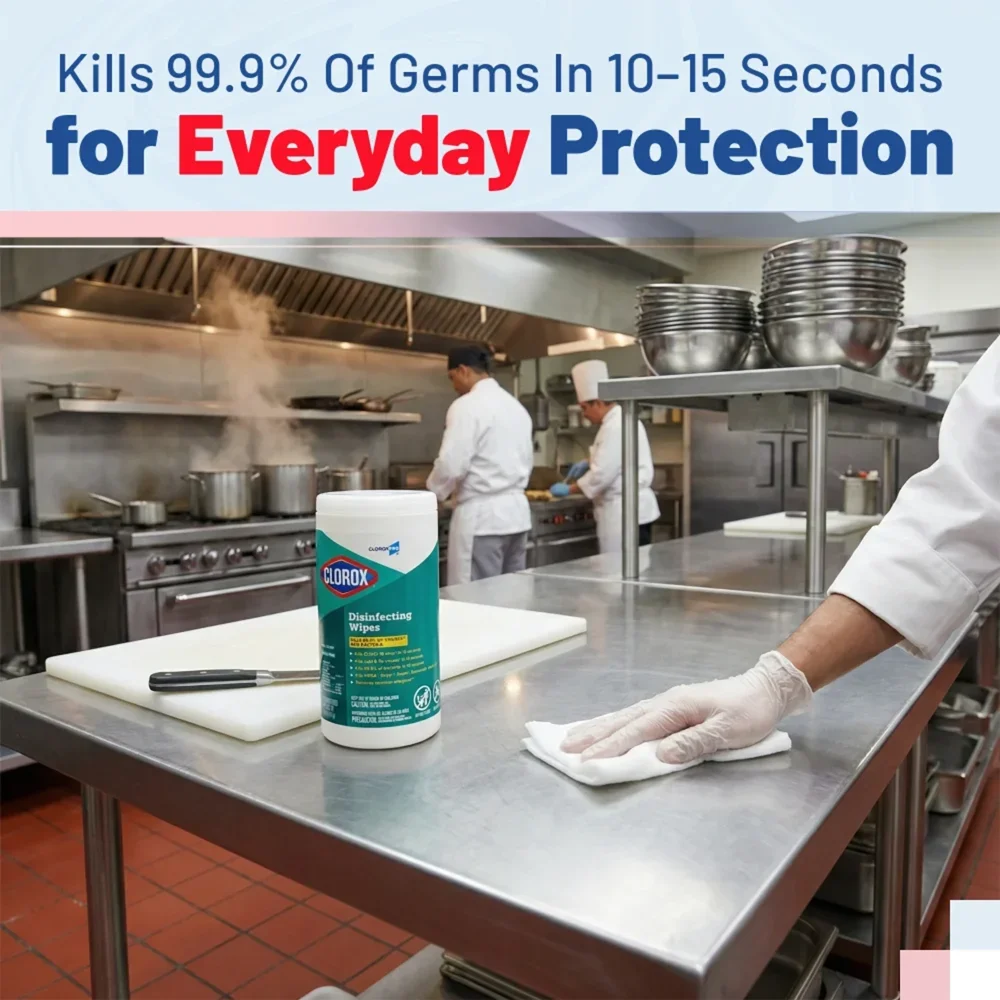 Clorox Fresh Scent Disinfecting Wipes, 7" X 8", 450 Wipes/Case