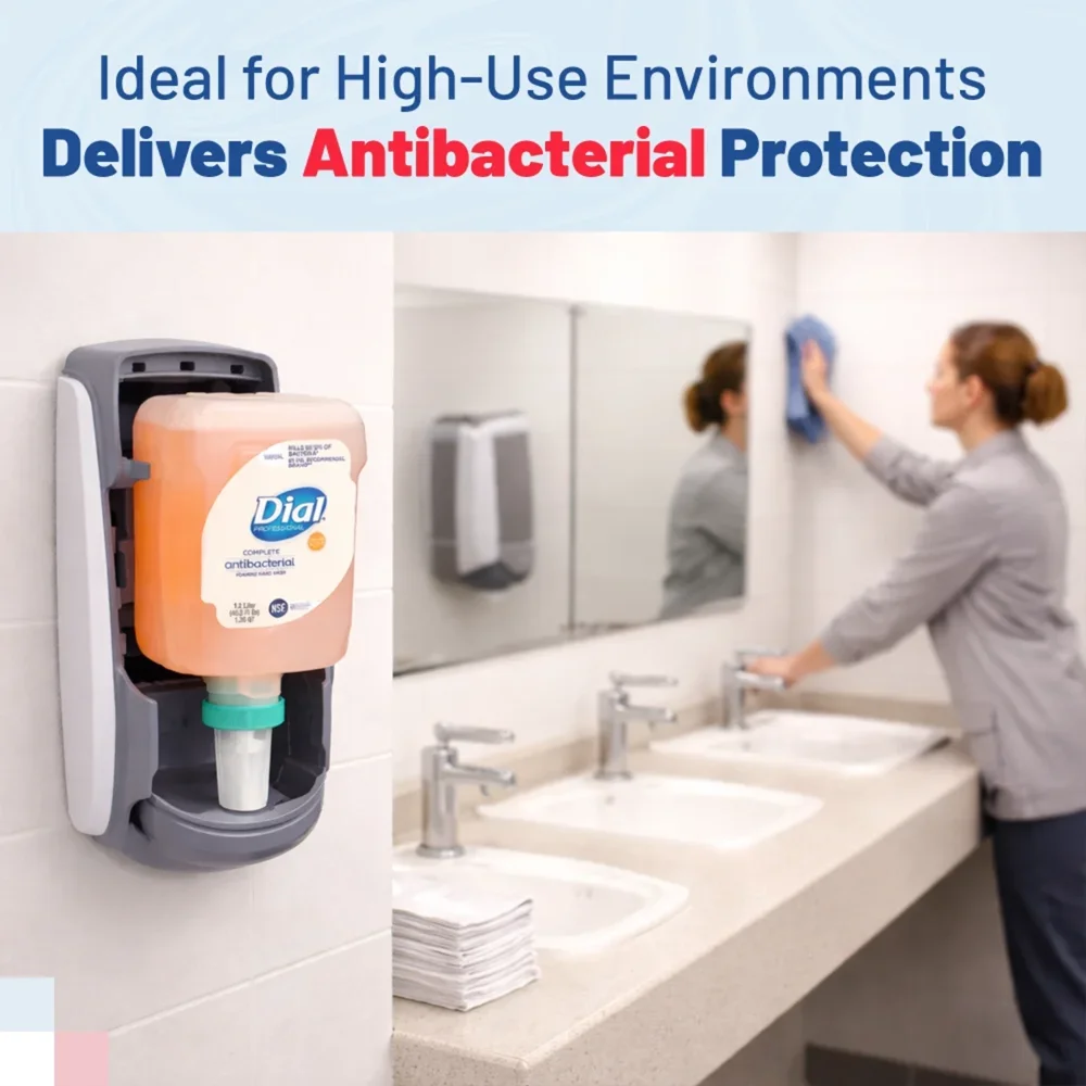 Dial 16670 1.2 Liter Antibacterial Foaming Hand Soap Refill, 3/Case