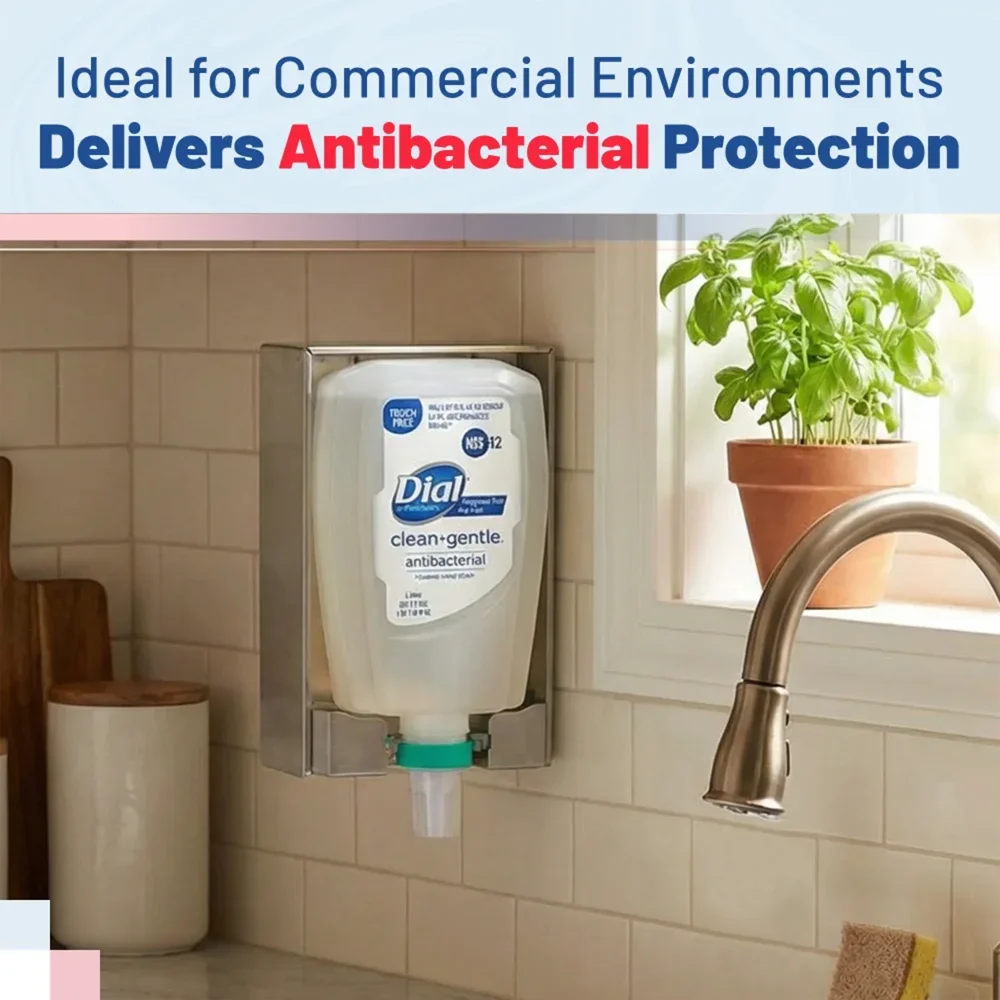 Dial 1 Liter Basics Fit X2 Foaming Hand Soap Refill, Touch Free, 3/Case