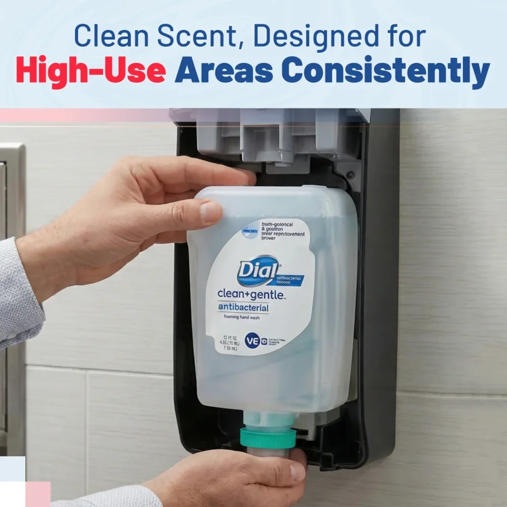 Dial Basic Fit X2 Manual 1.2 Liter Foaming Hand Soap Refill, 3/Case