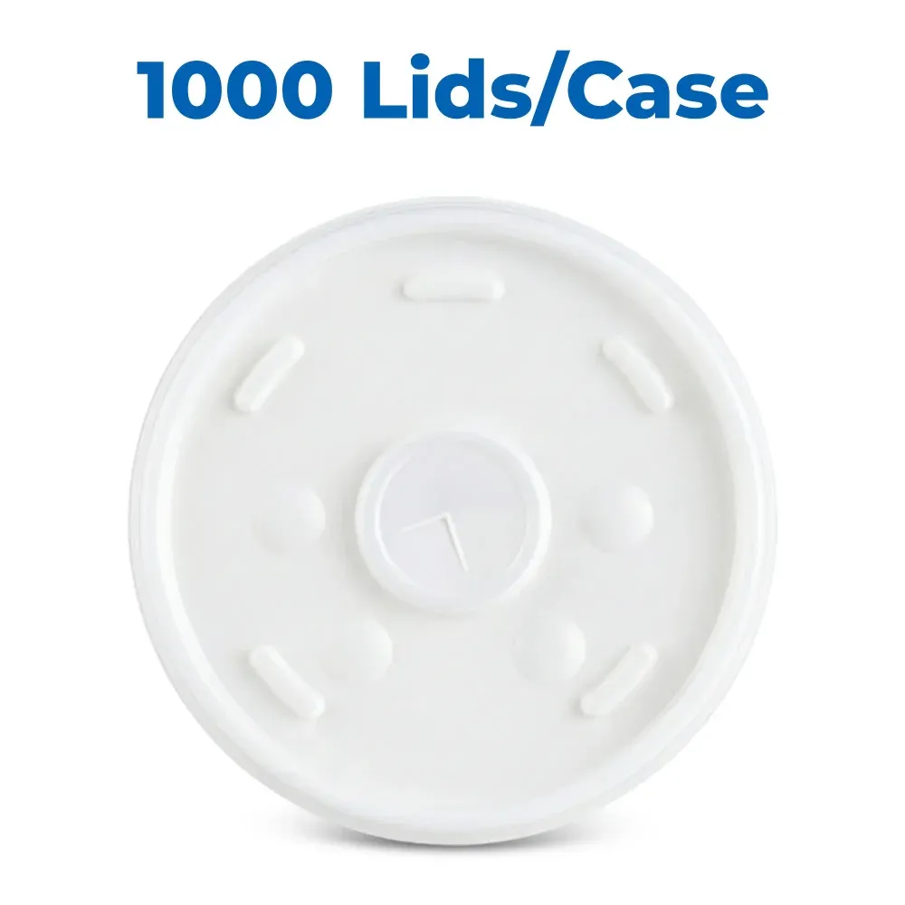 Dart 16SL Translucent Lid for 12 to 24 oz Cups with Straw Slot, 1000/Case