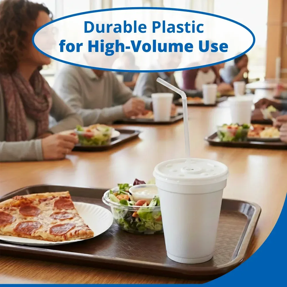 Dart 16SL Translucent Lid for 12 to 24 oz Cups with Straw Slot, 1000/Case