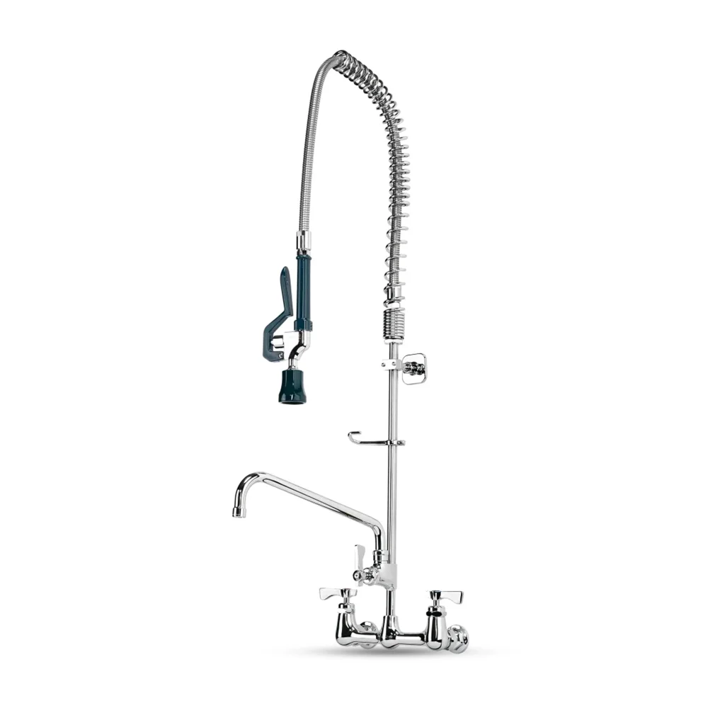 Krowne 17-109WL 36"H Wall Mounted Pre Rinse Faucet - 1 1/5 GPM, Base with Nozzle