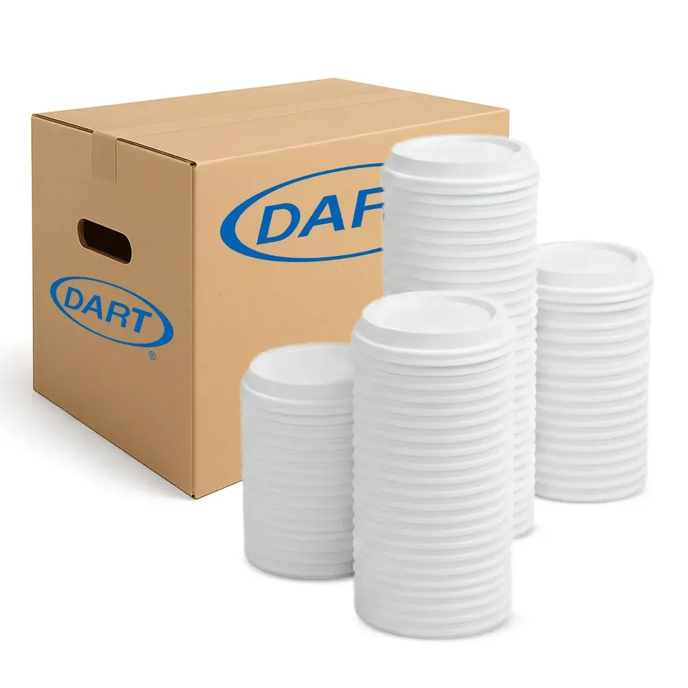 Dart 20JL 20 oz Translucent Vented Plastic Lid, 1000/Case