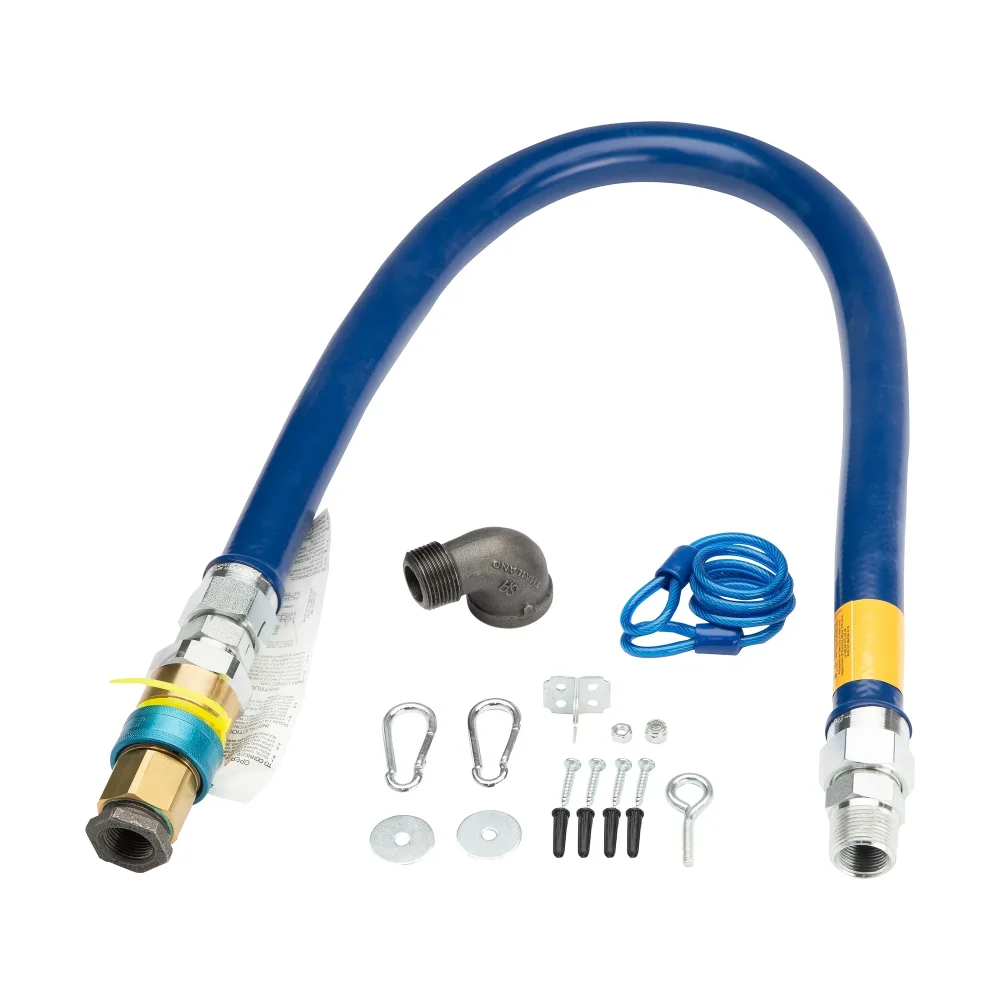 Garland 2591999 Gas Flex Hose, 3/4" NPT, Quick Disconnect, Restraining Device