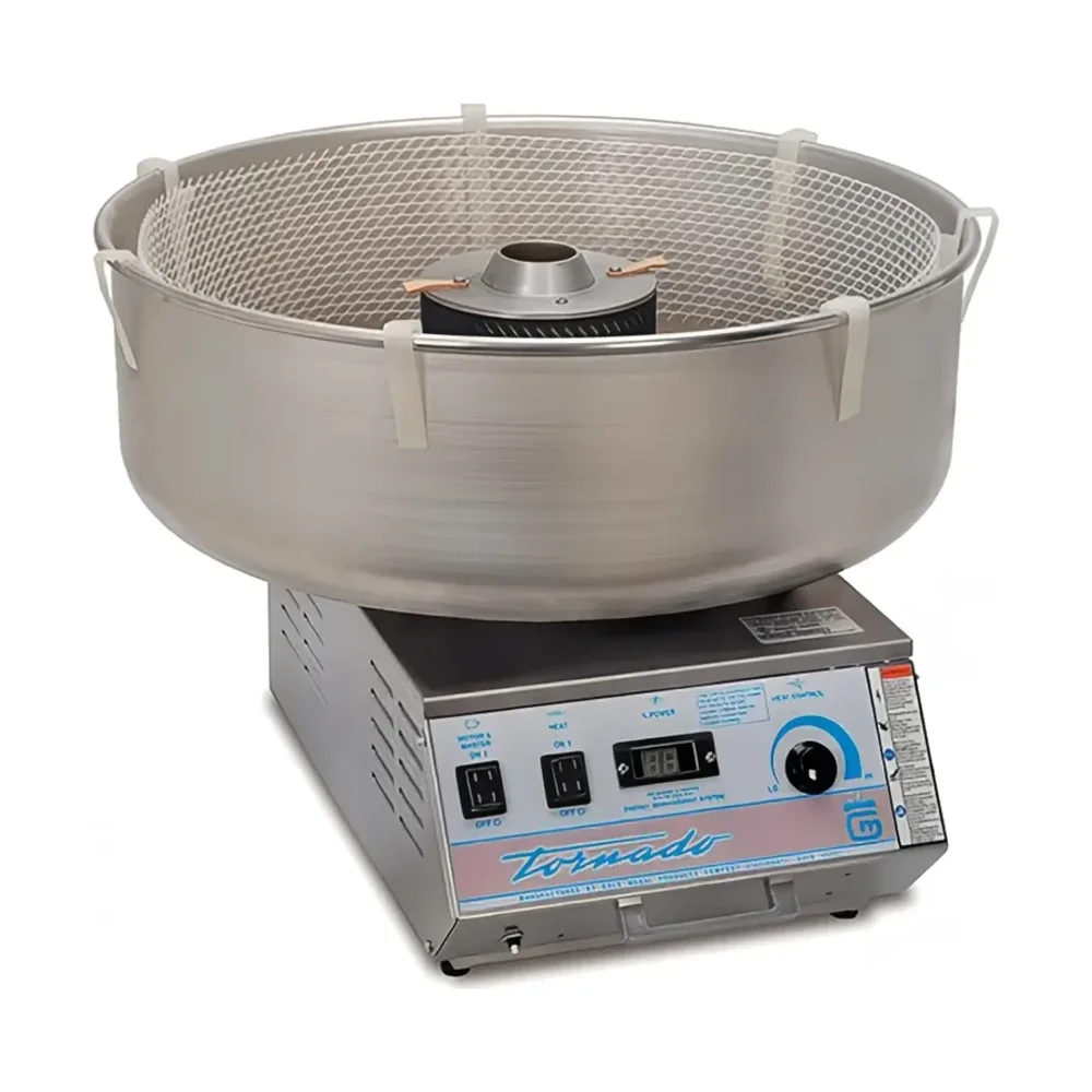 Gold Medal Tornado® Cotton Candy Machine w/ Electronic Heat - 25" Aluminum Bowl, 120v