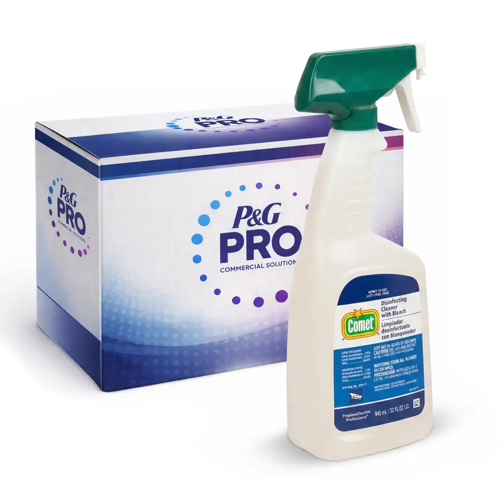 P&G Comet Pro 32 oz Multi Purpose Disinfecting Cleaner with Bleach Spray, 8/Case