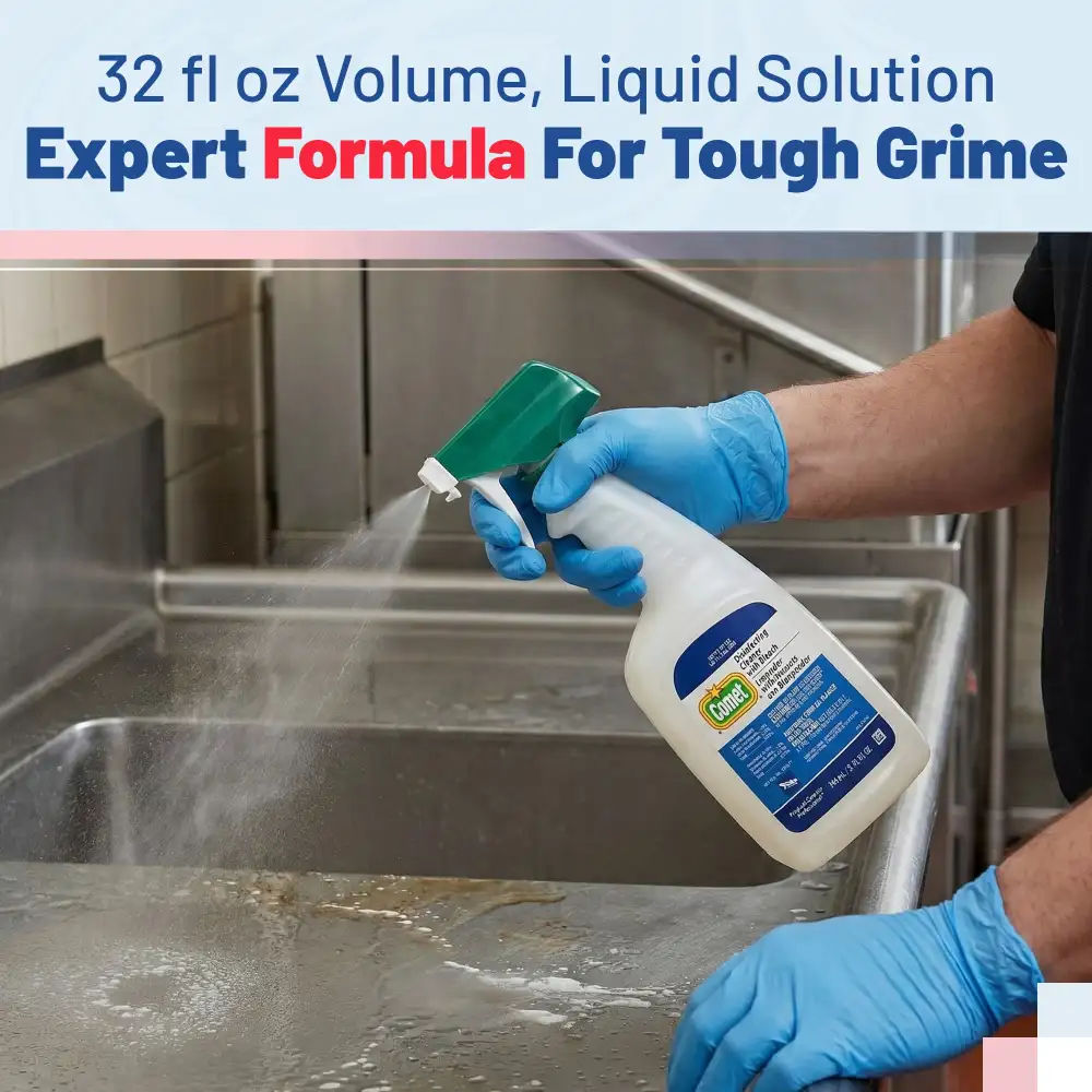 P&G Comet Pro 32 oz Multi Purpose Disinfecting Cleaner with Bleach Spray, 8/Case