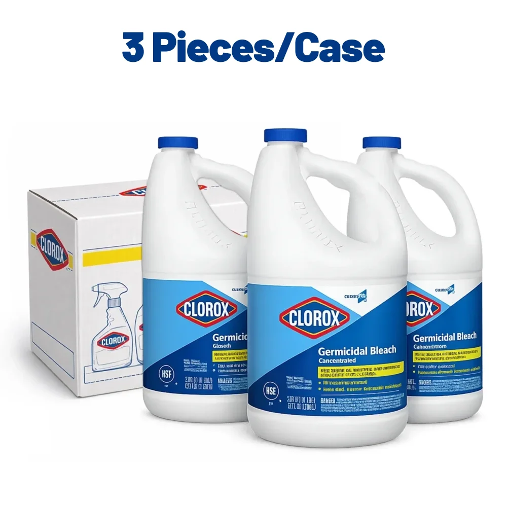 Clorox 121 oz. Concentrate Germicidal Liquid Bleach, 3/Case