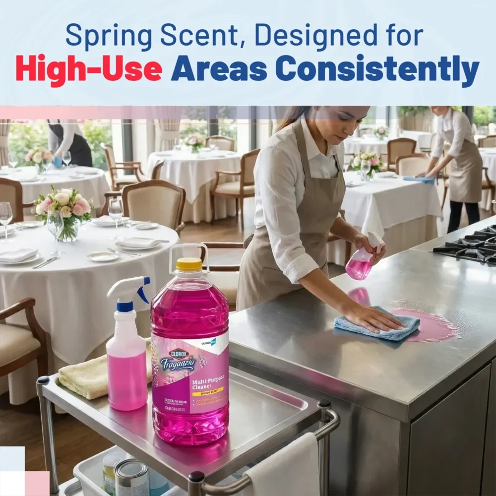 Clorox 175 oz. Fraganzia Multi-Purpose Cleaner, Spring Scent, 3/Case