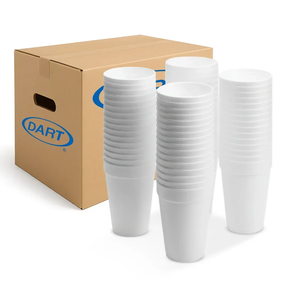 Dart 32TJ32 32 oz Foam Cup, White, 500/Case