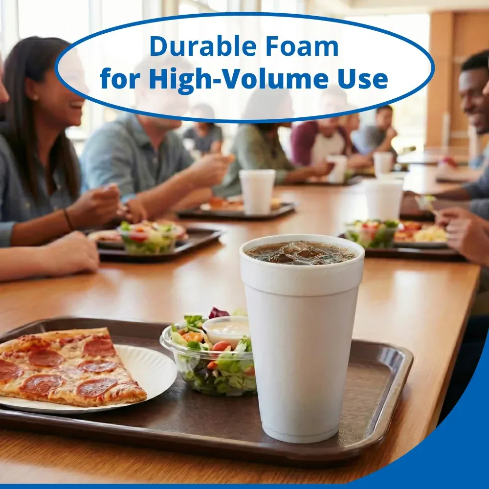 Dart 32TJ32 32 oz Foam Cup, White, 500/Case