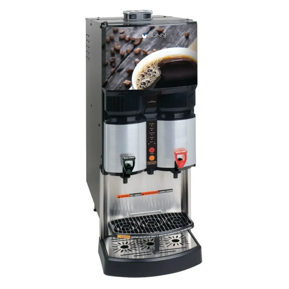 Bunn LCA-2 Ambient Liquid Coffee Dispenser, 2 Dispense Heads, Up to 100:1 Ratio, 120V