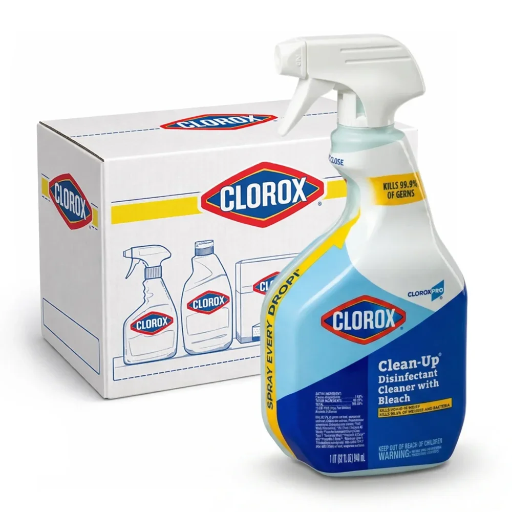 Clorox Clean-Up 32 oz. All Purpose Bleach Cleaner Disin Spray, Original Scent, 9/Case