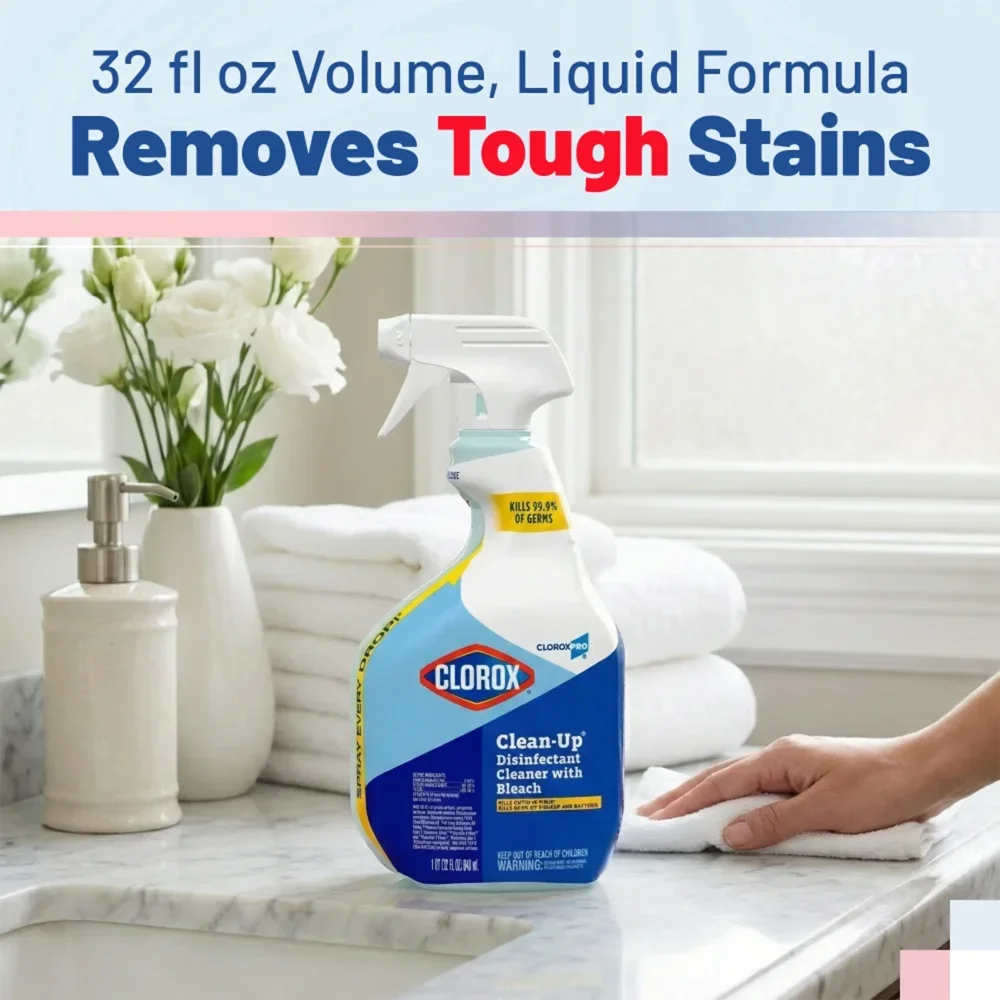 Clorox Clean-Up 32 oz. All Purpose Bleach Cleaner Disin Spray, Original Scent, 9/Case