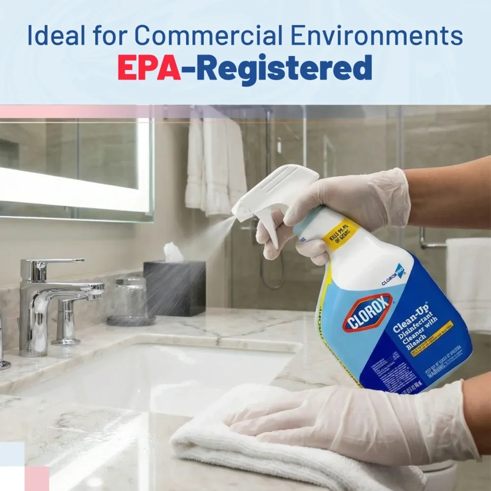 Clorox Clean-Up 32 oz. All Purpose Bleach Cleaner Disin Spray, Original Scent, 9/Case