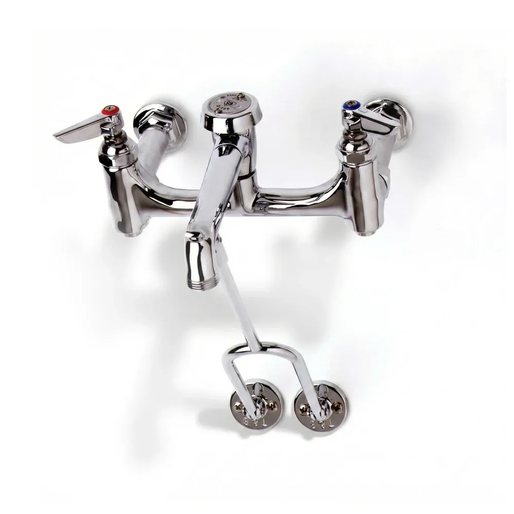 ChefPro Series Service Sink Faucet, 11" Wall to Outlet Center, Polished Chrome