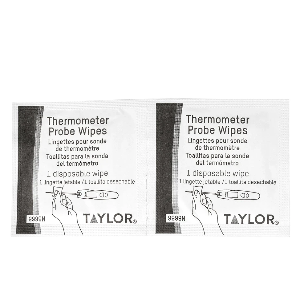 Taylor 9999N HACCP Anti-Bacterial Probe Wipes, 100 / Box