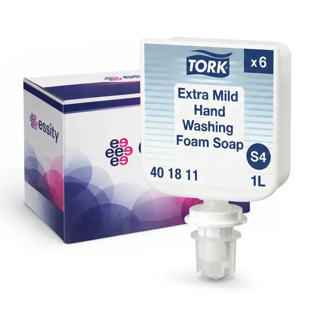 Essity 401811 Unscented Extra Mild Foam Soap, 1 Liter, 6/Case