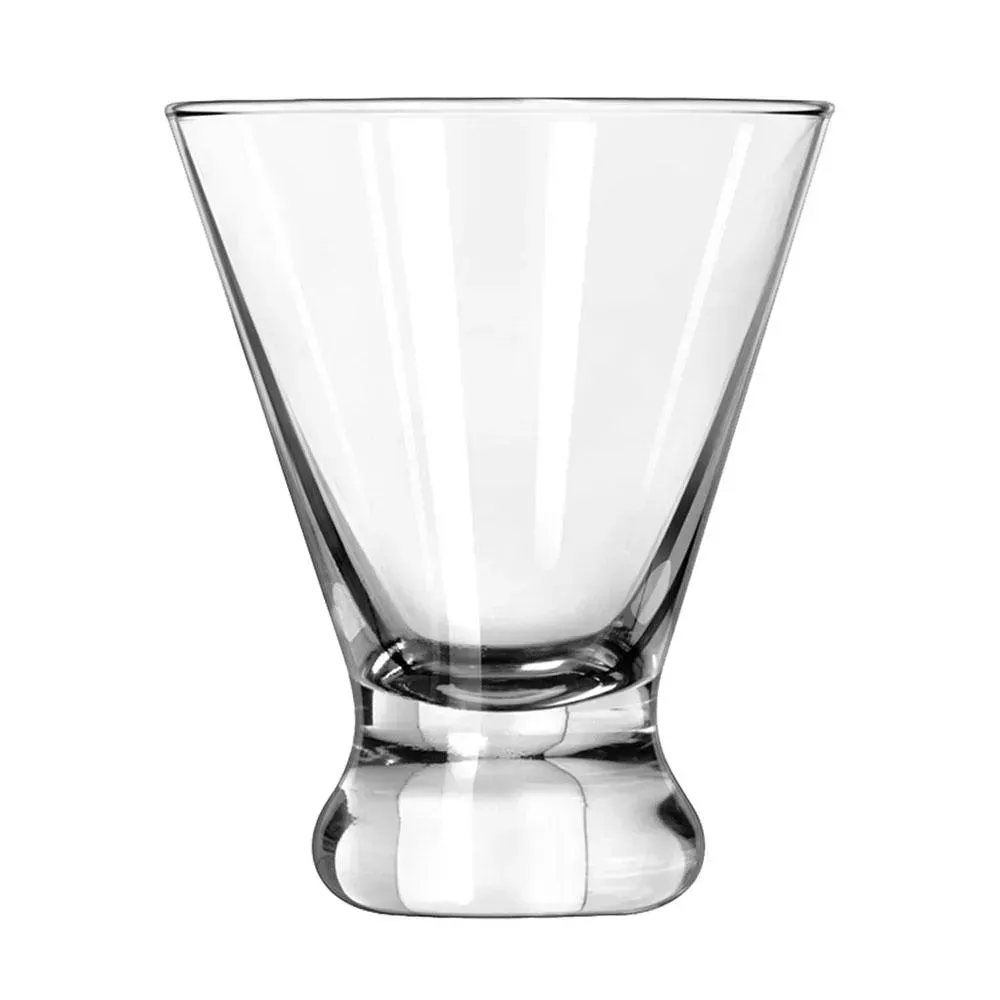 Customizable wine glass by Libbey with a smooth bowl and sturdy stem, ideal for restaurant branding or catered service and events.