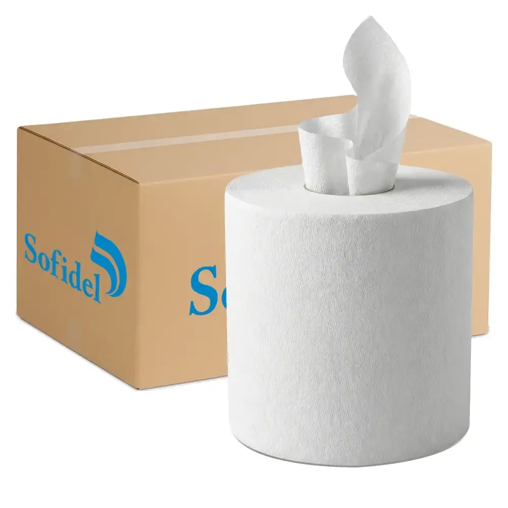 Sofidel Center Pull Paper Towel, 8 x 10 in, Double Layer, White, 3600 Sheets/Case