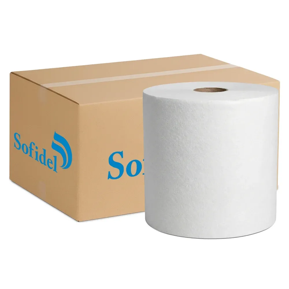 Sofidel Premium Hardwound Paper Towel, 8 in x 600 ft, White, 6 Rolls/Case