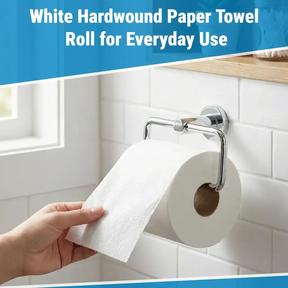 Sofidel Premium Hardwound Paper Towel, 8 in x 600 ft, White, 6 Rolls/Case