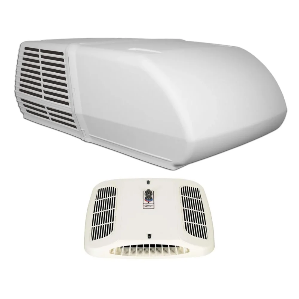 Coleman-Mach 15,000 BTU Rooftop RV Air Conditioner with Non-Ducted Airbox Bundle, Medium-Profile, White