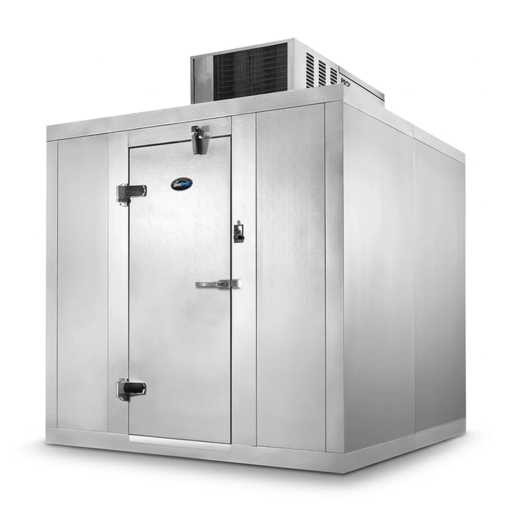 Amerikooler 6' x 8' Quick Ship Floorless Indoor Walk-In Cooler with Remote Refrigeration