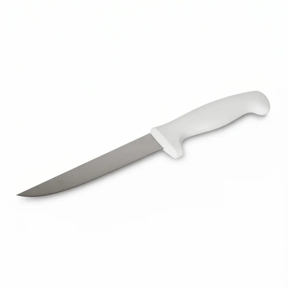 ChefCraft Series 6" Straight Boning Knife with White Handle