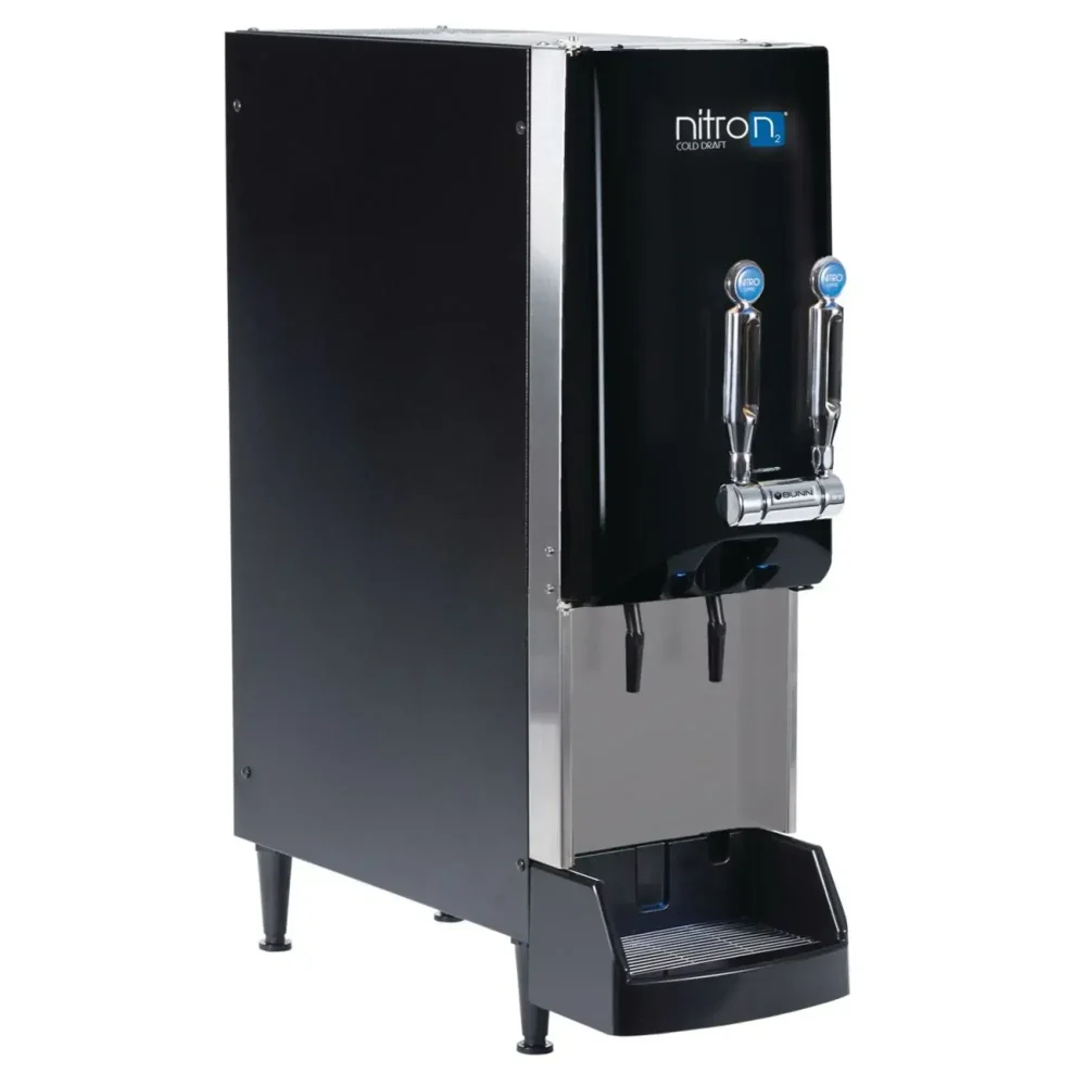 Bunn Nitron 2 gal Cold Draft All-Nitro Coffee Dispenser, 2 Nitro Taps, All-Black Door, 120V