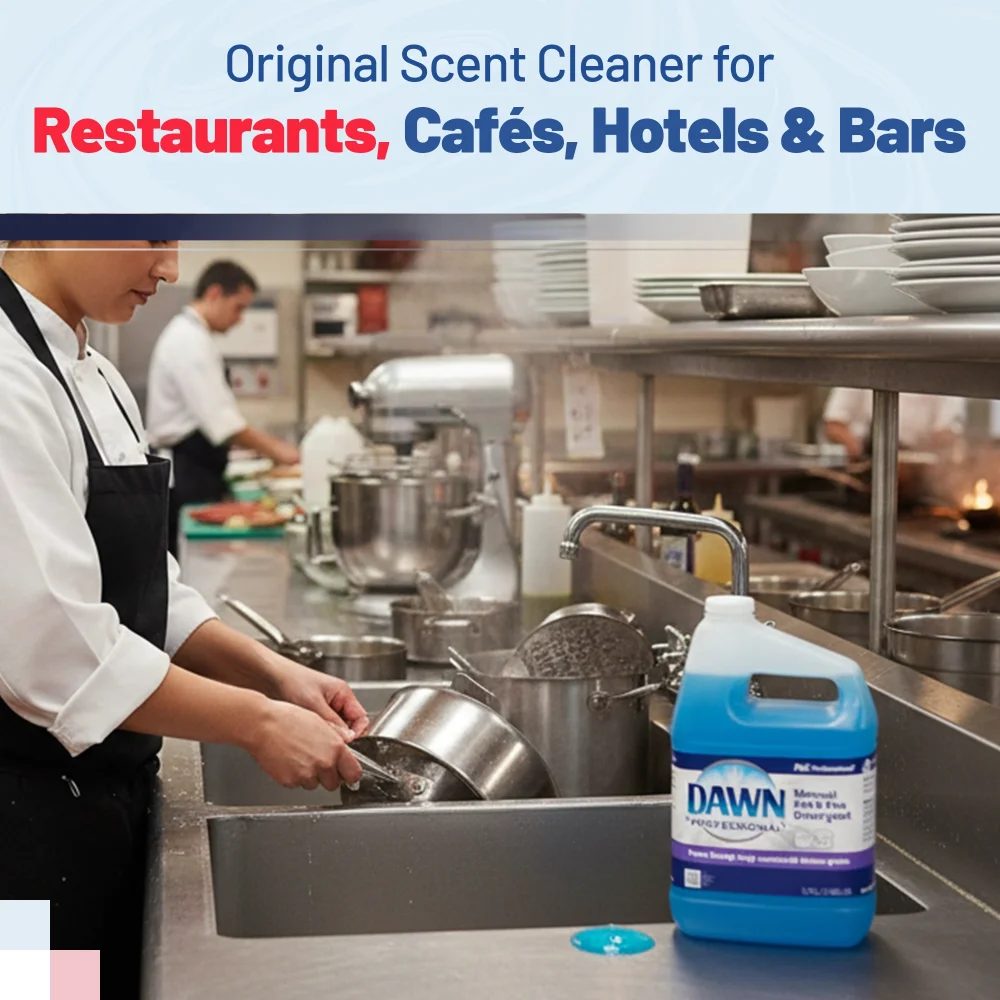 P&G Dawn 1 Gallon Pot & Pan Cleaner, Original Scent, 4/Case