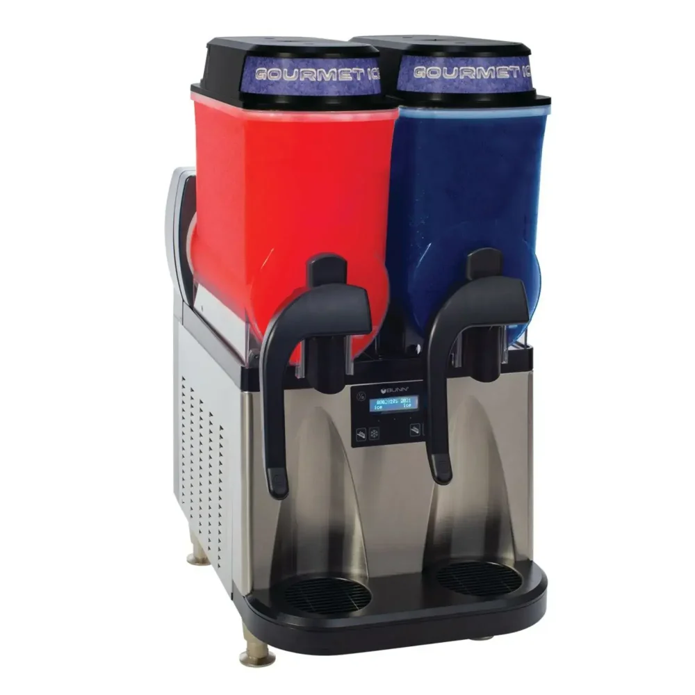 Bunn Ultra NX Frozen Drink Machine, 2 x 3 gal Bowls, Black/Stainless, Autofill, Constant Flow, 120V
