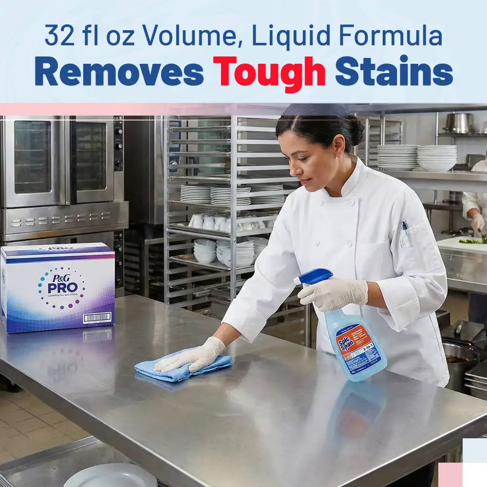 P&G Spic & Span 32 oz 3-in-1 Disinfecting All Purpose Surface Cleaner, 8/Case