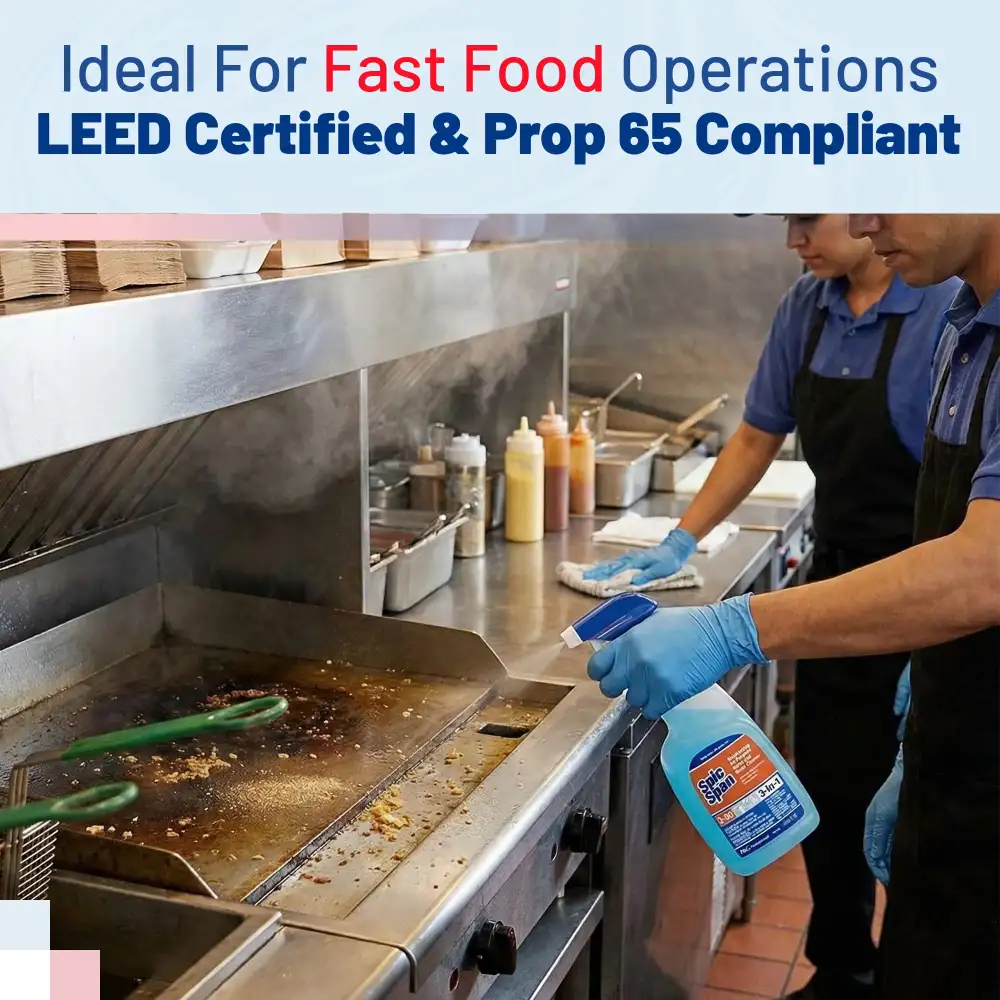 P&G Spic & Span 32 oz 3-in-1 Disinfecting All Purpose Surface Cleaner, 8/Case