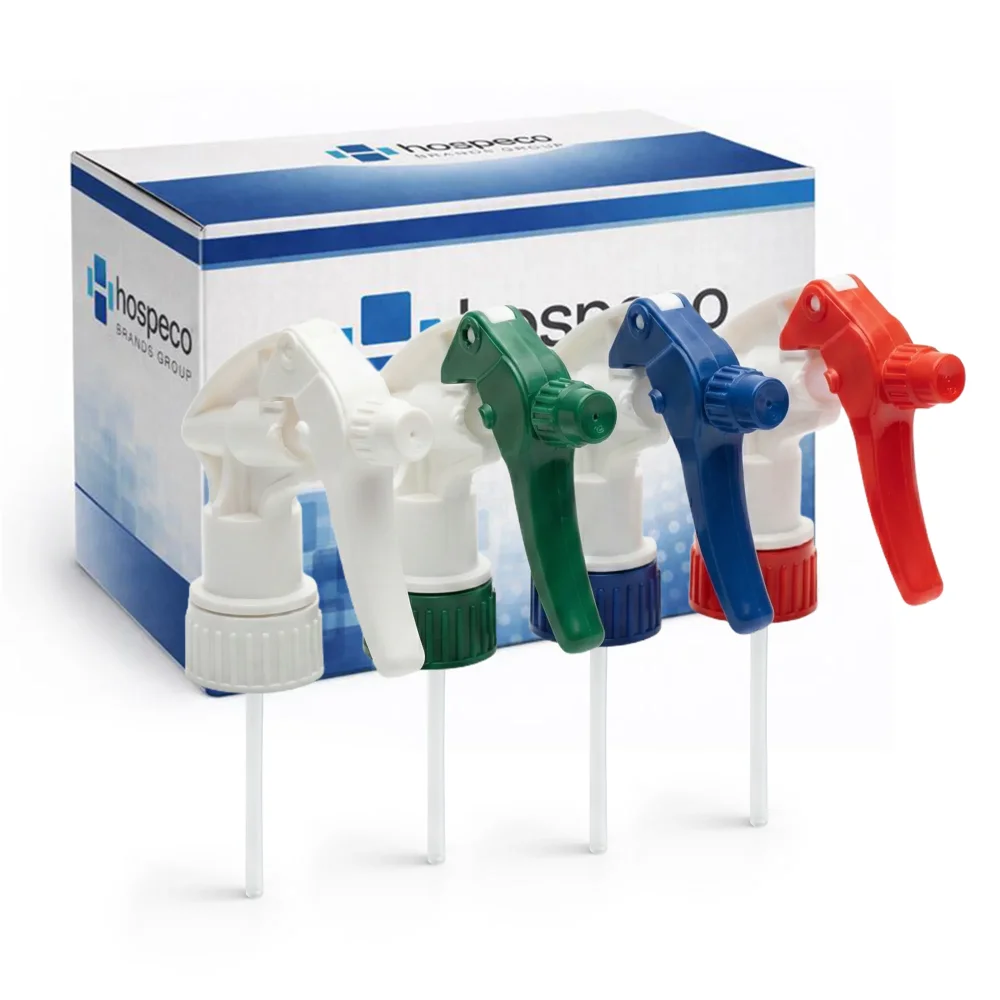Hospeco 9 7/8" General Purpose HD Trigger Sprayer, Blue/White 1/Each