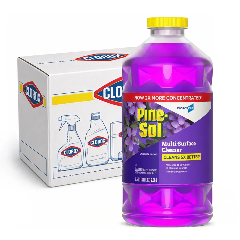 Clorox 80 fl oz Pine-Sol Multi-Surface Cleaner, Lavender Scent, 3/Case