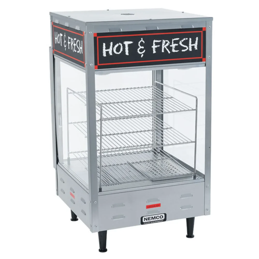 Nemco 19" Self-Serve Hot Food Merchandiser with (3) 15" Shelves, 120V
