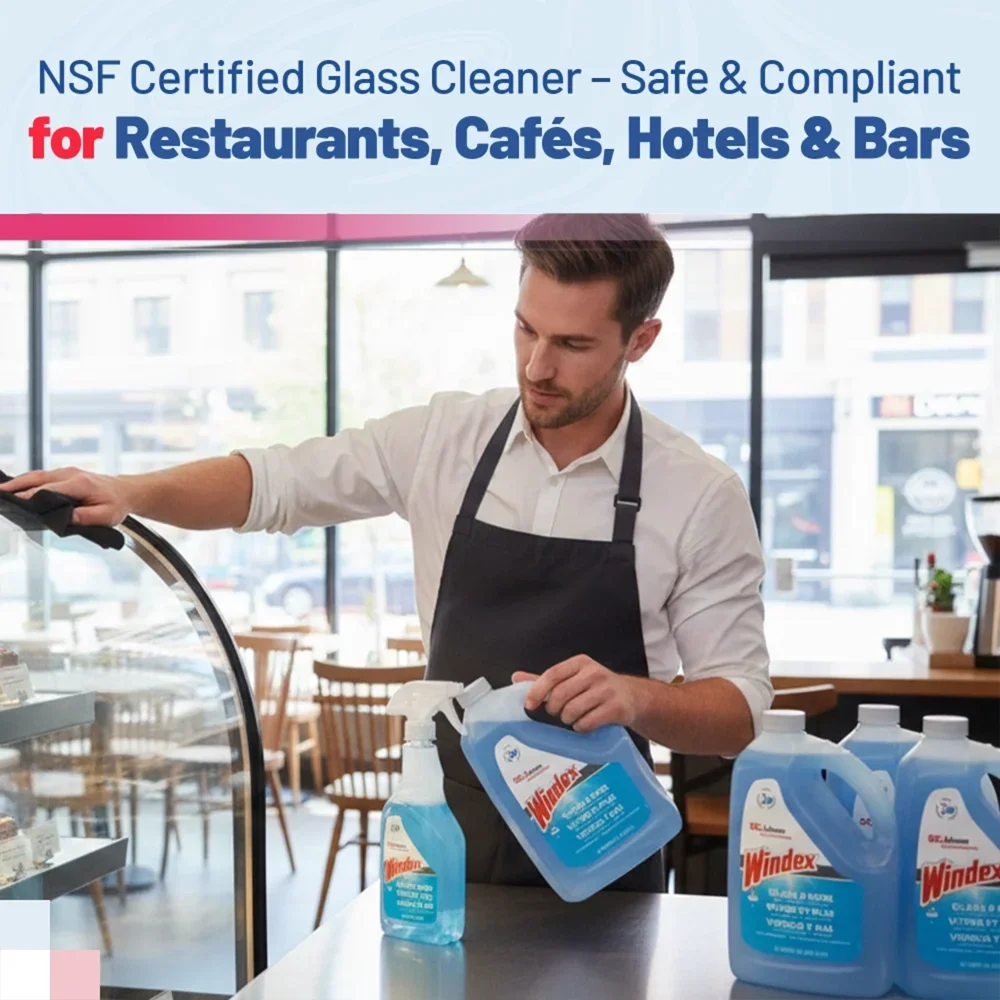 SC Johnson 128 oz. Windex Glass Cleaner with Ammonia-D, 4/Case