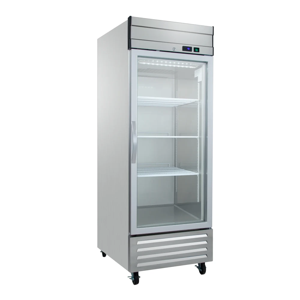 Valyr V1R23G 27" Reach-In Refrigerator, 19 Cu. Ft., 1 Glass Door, Stainless Steel