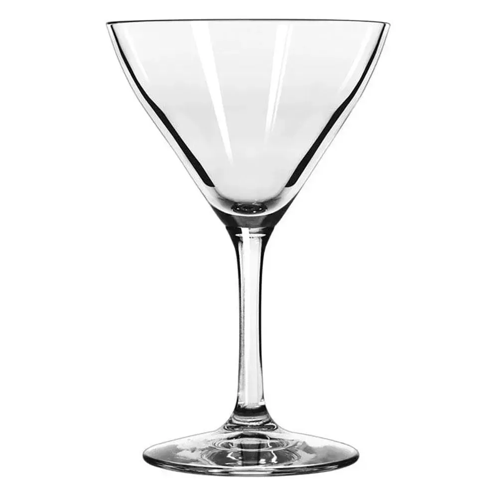 Dura temp martini glass by Libbey keeps hotel bar cocktails and restaurant signature mixes chilled, with a sleek, modern round silhouette.