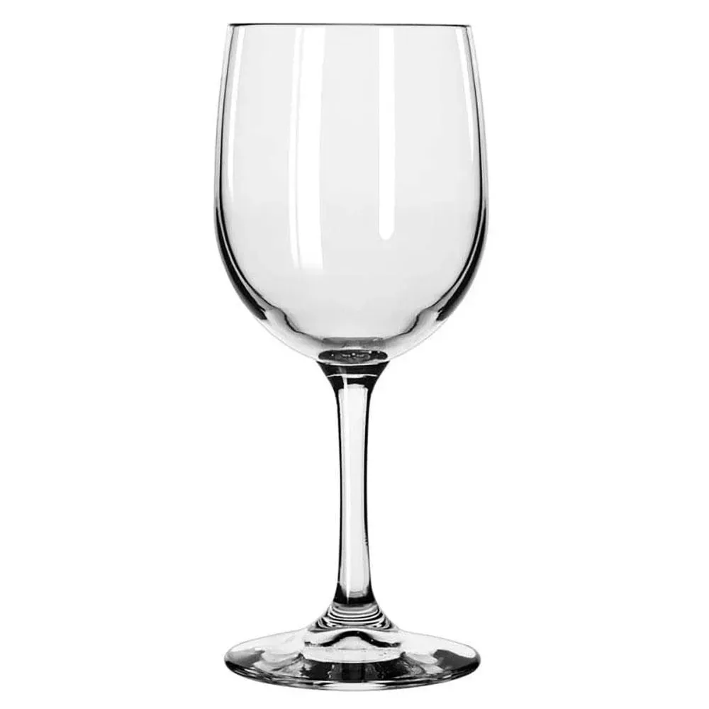 Sheer rim white wine glass from Libbey elevates hotel dining rooms and restaurant wine lists, durable stemware with timeless valley charm.
