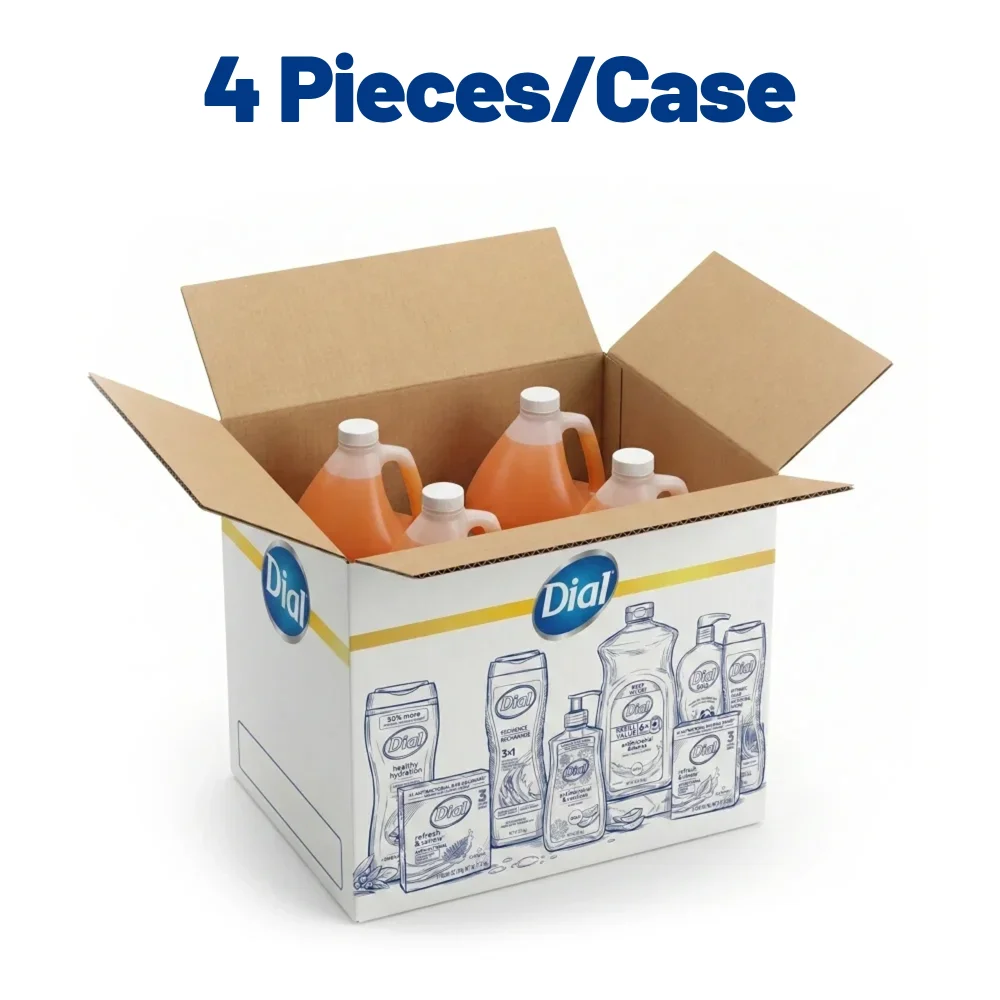 Dial 1 Gallon Gold Liquid Hand Soap, Antibacterial, 4/Case