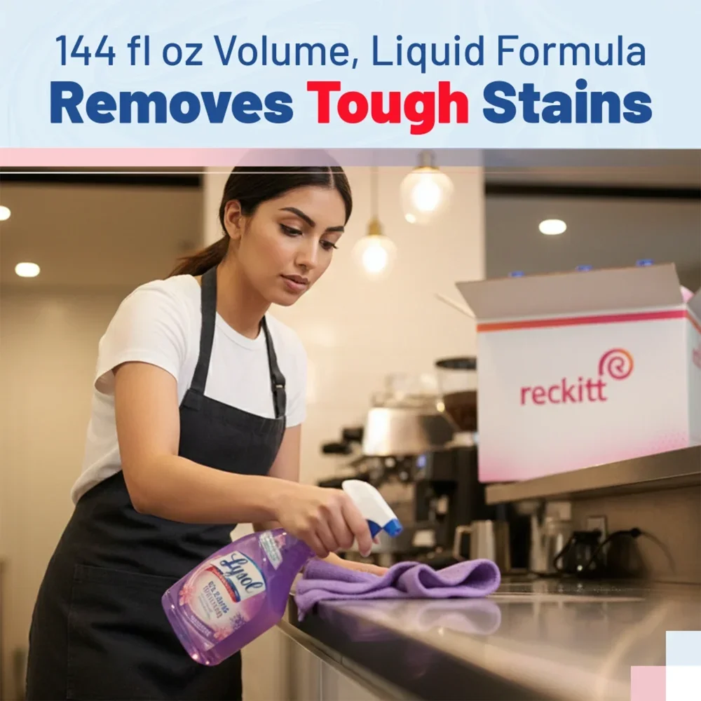 Reckitt Benckiser 144 oz. Multi-Purpose Cleaner, Lavender Orchid Scent, 4/Case