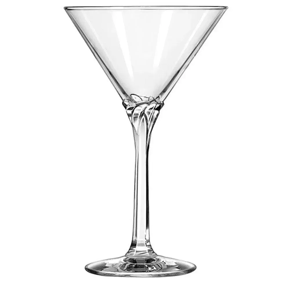 Iconic stemmed martini glass by Libbey brings vintage glamour to restaurant cocktail menus and hotel lounges, with a reinforced, durable rim.