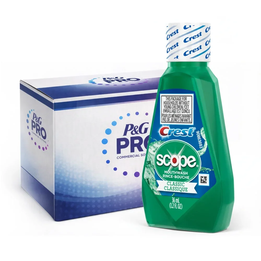 P&G 36ml Crest + Scope Classic Mouthwash, Original Formula, 180/Case