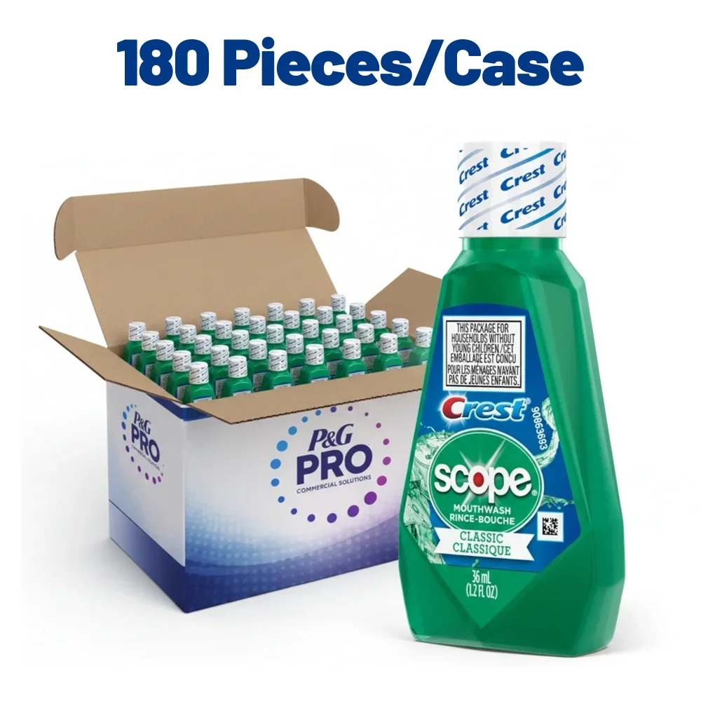 P&G 36ml Crest + Scope Classic Mouthwash, Original Formula, 180/Case