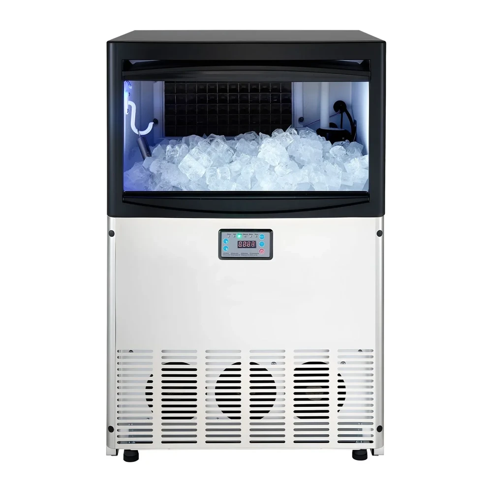ChefPro Series 26" Undercounter Ice Maker with 50 lbs Storage Bin, Stainless Steel, 200 lbs/24hr